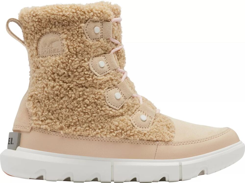 SOREL Women's Tan White Explorer II Joan Cozy 100g Boots Size 8 NEW